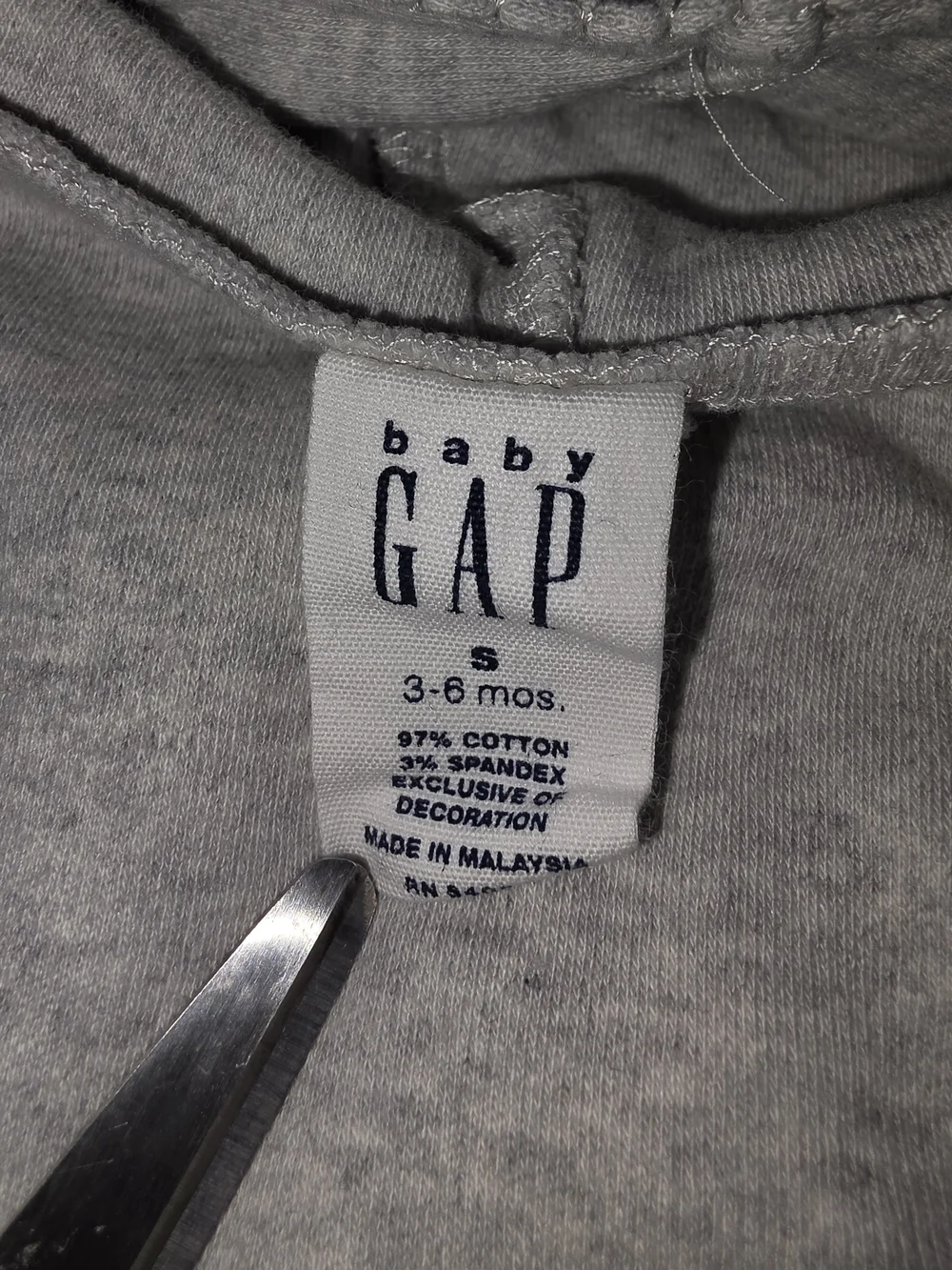 GAP Toddler Gray Zip-Up Hoodie